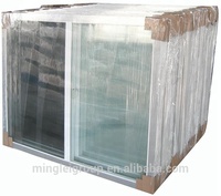 Prix de gros Gris foncé 4 Panneaux Horizontal Maison Préfabriqué Slimline Fenêtre intérieure UPVC/PVC Fenêtres coulissantes