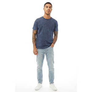 Camisetas de Hombre con Hombros Caídos 100% Personalizables, Impresión de Logotipo Personalizado, Camisetas de Hombre de Estilo Urbano con Hombros Caídos - Product Image 1