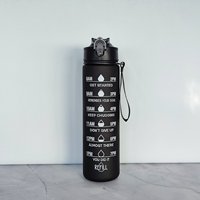 Ensemble de trois bouteilles d'eau sportives en PC de 800 ml, résistantes aux hautes températures, cylindriques, dégradé numérique, givrées