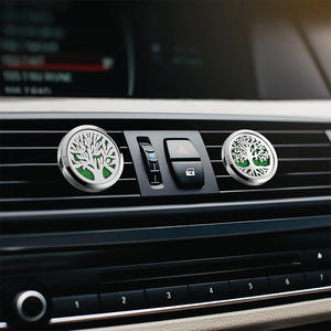 Diffuseur d'aromathérapie pour grille d'aération de <span class=keywords><strong>voiture</strong></span> 30 mm, médaillon en acier inoxydable avec coussinets en feutre, désodorisant de <span class=keywords><strong>voiture</strong></span>, cadeau pour femmes et hommes - Product Image 3
