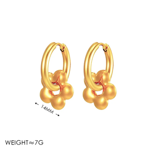 Elegante Collar de Acero Inoxidable 304 Chapado en Oro de 18K con Diseño de Flor Hueca de Cinco Pétalos y Cadena de Serpiente Hipoalergénica con Cierre OT para Mujer - Product Image 6