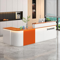 Nouveau comptoir de caisse de style chinois, bureau d'accueil d'entreprise, simple et moderne, pour magasin de vêtements, salon de beauté, salon de coiffure, bar.