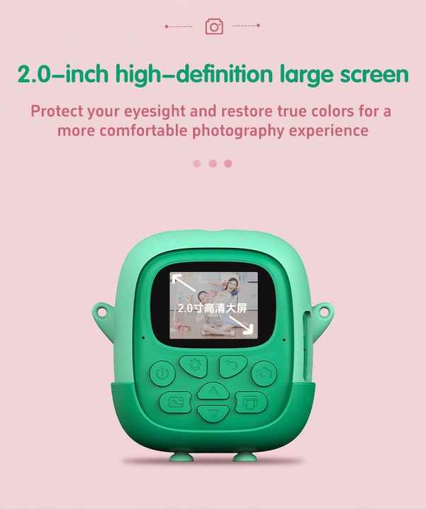 LKL Instant Print Camera for Kids Digital Camera for Girls Toddler Camera With Print Paper