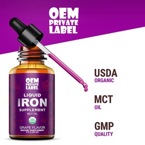 OEM Etiqueta Privada Sabor Natural 60ml Gotas de <span class=keywords><strong>Hierro</strong></span> Líquido Generador de Sangre <span class=keywords><strong>Anemia</strong></span> Suplemento de <span class=keywords><strong>Hierro</strong></span> <span class=keywords><strong>para</strong></span> Mujeres y Hombres - Product Image 2