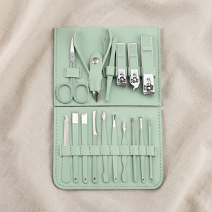 16pcs Professional 7 in 1 Eco-friendly Stainless Steel <b>Nail</b> Clipper Set Cuticle Nippers Travel <b>Case</b> Manicure Pedicure Care Tools - Product Image 6