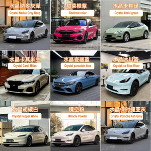 Prix usine brillant voiture Wrap véhicule décoration rouleau <span class=keywords><strong>Film</strong></span> 1.52*18M sans bulle d'air rouge Auto autocollant vinyle voiture Wrap - Product Image 5