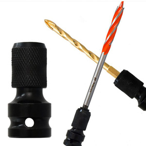 Điện cờ lê chuyển đổi đầu 1/2 "Ổ đĩa để 1/4" bên trong hình lục giác gió hàng loạt tay áo Telescopic Cartridge chuyển đổi công cụ - Product Image 4