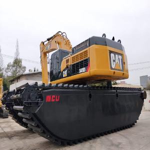 Excavadora Anfibia Original Caterpillar 349DL de Brazo Largo con Pontón Flotante para Pantanos en Venta - Product Image 2