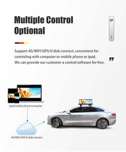 Écran publicitaire LED double couleur P3 pour toit de taxi, panneau d'affichage extérieur IP65, module lumineux pour ascenseur et éducation - Product Image 3