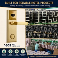 Système de serrure de porte d'hôtel de haute qualité avec logiciel de gestion gratuit, sécurité par carte intelligente pour chambre d'hôtel