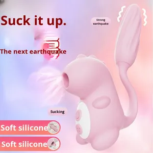 Vibrador de Huevo Saltarín Divertido con Forma de Dinosaurio, 12 Modos, Lengua Succionadora, Estimulación Íntima, Productos para Mujeres Adultas - Product Image 2