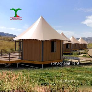 <span class=keywords><strong>Hotel</strong></span> de lujo al aire libre Living Resort Custom Homes Wood Canvas Lodge Glamping Hut con baño <span class=keywords><strong>Safari</strong></span> Lodge Carpas - Product Image 3