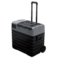 Mini-réfrigérateur portable 20L pour voiture, idéal pour l'extérieur et les voyages, électrique et alimenté par batterie, économe en énergie, en plastique