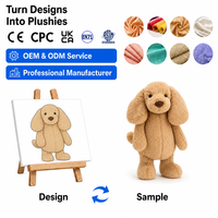 Peluche Mascotte Chiot Golden Retriever Ultra Douce et Moelleuse avec Logo Personnalisé ODM, Anti-Stress, Cadeau Promotionnel