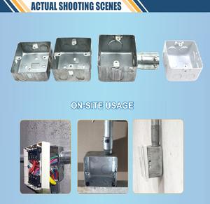 صندوق خلفي معدني كهربائي 3X3 Gi Bs4662 صناديق معدنية كهربائية قياسية عصابة واحدة - Product Image 5