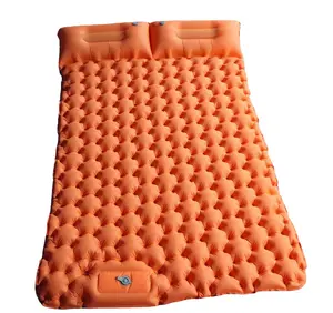 Doppel-Schlafmatte für 2 Personen, 10 cm dicke aufblasbare Campingmatte mit Kissen, kompakt, ultraleicht, wasserdichte Luftmatratze für Camping - Product Image 1