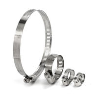 American Gear Collier de serrage pour tuyau de gaz en acier inoxydable Collier de serrage en acier galvanisé avec anneau pour couper les tuyaux de gaz