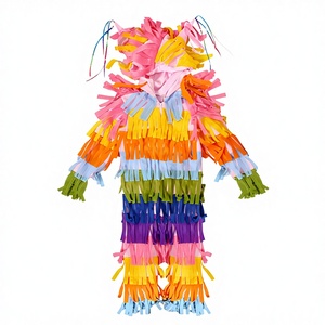 BAIGE 2026 Kids Halloween Party Multicolored Pinata <strong>Costume</strong> Funny <strong>Mexico</strong> Carnival Outfits Birthday Jumpsuit - Product Image 2