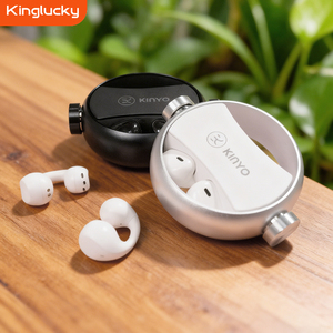 工場OEM Kinglucky A20 2in1 TWS + OWSクリップ耳 & 耳内ワイヤレスイヤホンJLチップセットフォームファクターサンプル - Product Image 3