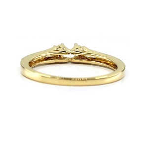 Fabricant de Hong Kong – Bijoux fins de qualité supérieure en or jaune massif 18 carats, semi-monture classique en diamant véritable pour mariage, fiançailles et soirées - Product Image 3