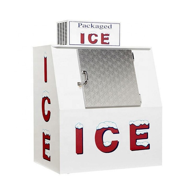 Bagged Ice Storage Bin Gas Station Freezer Outdoor Ice Machine for Bag