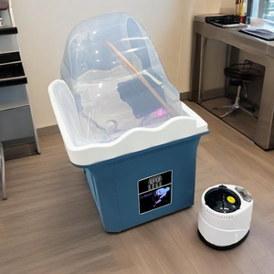 Fauteuil <span class=keywords><strong>de</strong></span> lavage moderne en acrylique réglable pour salon <span class=keywords><strong>de</strong></span> coiffure, mobilier portable pour <span class=keywords><strong>spa</strong></span> capillaire, idéal pour salon <span class=keywords><strong>de</strong></span> barbier, salon et salle <span class=keywords><strong>de</strong></span> bain - Product Image 1