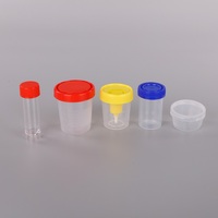 Conteneur d'urine médical jetable stérile 30ml 40ml 60ml 120ml échantillon sous vide avec aiguille