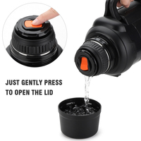 Flacon de voyage isolé sous vide en acier inoxydable de grande capacité 3600/4000ml avec logo personnalisé tasse à eau froide classique