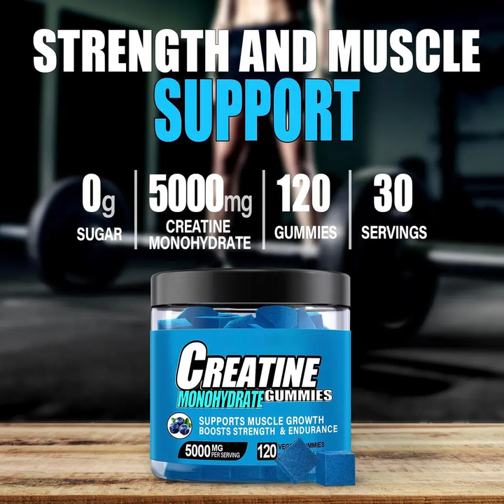 Biocaro oem private label creatine monohydrate gummies BCAA pre workout