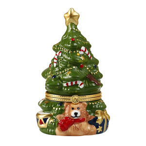 Mystic Arts Christmas Tree Bear Ceramic Ornament <b>Mini</b> Desktop <b>Storage</b> <b>Box</b> Jewelry <b>Box</b> Holiday Decoration Gift Craft - Product Image 5