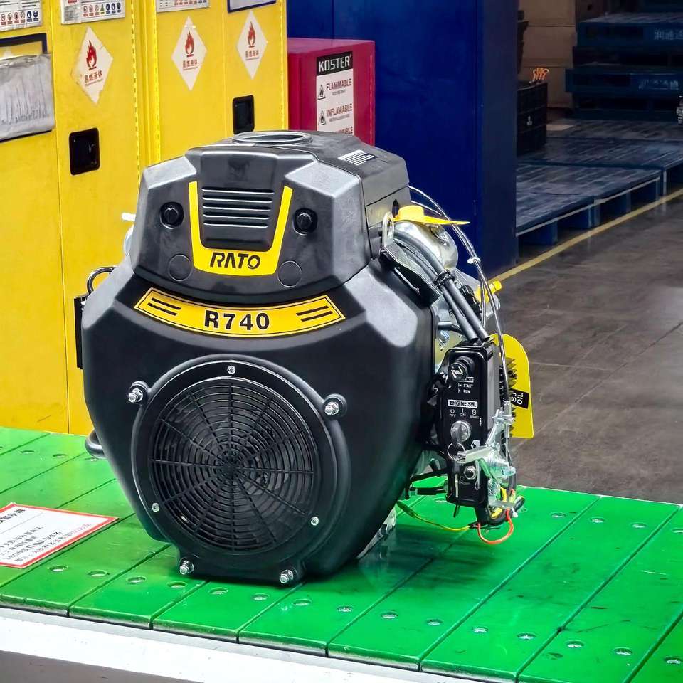 Rato R740 Rectifier RATO R740D 27HP Horizontal Shaft Gasoline Engine - 4 Stroke, Electric ...