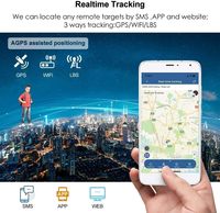 WINNES-Mini rastreador GPS impermeable para coches, barcos, motocicletas con Android App View 4G GSM, dispositivos de seguimiento de coche