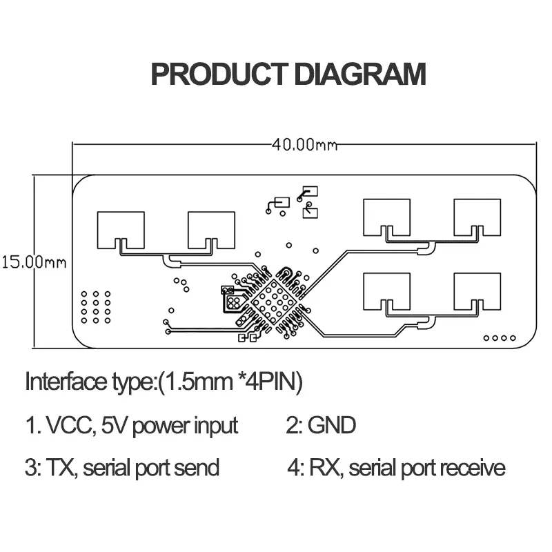 Hi-Link-Módulo de seguimiento de velocidad de rango de detección de movimiento y micro movimiento humano de 24G mmWave para reemplazar PIR en 6M