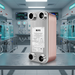 เครื่องแลกเปลี่ยนความร้อนแบบแผ่น RIYI ผลิตตามสั่ง ทำจากสแตนเลส 316L/ไทเทเนียม ทนการกัดกร่อน ใช้สำหรับระบายความร้อนด้วยน้ำทะเล เหมาะสำหรับใช้ในเรือ (<span class=keywords><strong>PHE</strong></span>) - Product Image 1