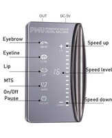 Mesin Makeup Permanen Digital PMU Layar Sentuh untuk Alis, Bibir, dan Eyeliner, Set Mesin Latihan Makeup Semi Permanen