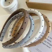 Ikat Kepala Buatan Tangan Motif Polkadot Gaya Jepang Sederhana, Jepit Rambut Mewah, Penjepit Rambut Anti Tekanan Tinggi, Untuk Mencuci Muka, Aktivitas Luar Ruangan