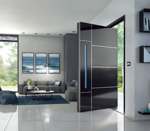 Puerta de Entrada Doble de Vidrio Templado con Sistema Inteligente de Seguridad y Luz Lateral, Fabricada en China <span class=keywords><strong>2026</strong></span> - Product Image 2