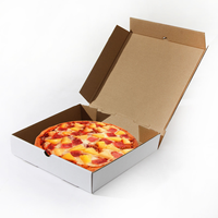 Boîte à pizza en carton ondulé en gros, carton jetable de qualité alimentaire multi-tailles pour la restauration en gros