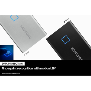 สำหรับ SAMSUNG Portable SSD T7 TOUCH USB 3.2 ความจุ 500GB 1TB 2TB สีดำ สำหรับ PC, Mac, อุปกรณ์ Android, เครื่องเล่นเกมส์ รุ่นพกพา T7 Touch - Product Image 6