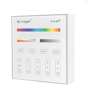 <span class=keywords><strong>Milight</strong></span>/<span class=keywords><strong>MiBoxer</strong></span> 2.4G sans fil 4 zones B4 RGB + CCT panneau intelligent télécommande murale interrupteur de télécommande - Product Image 1