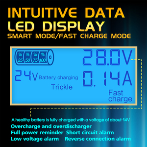 <span class=keywords><strong>Chargeur</strong></span> de <span class=keywords><strong>batterie</strong></span> de voiture au plomb universel intelligent automatique pour moto automobile <span class=keywords><strong>12</strong></span> V <span class=keywords><strong>24</strong></span> volts 30A - Product Image 4