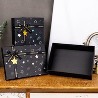 Heißer Verkauf: Kundenspezifische bedruckte, umweltfreundliche schwarze Schleifenknoten-Box aus Karton – Flache Verpackung für Geldbörsen und Geschenke