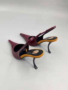 Elegantes Sandalias de Tacón de Aguja con Brillo de Charol para Mujer, Punta Fina, Forro de PU Delgado, Correa con Hebilla, Zapatos de Novia a la Moda - Product Image 2