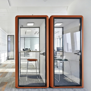 Cabine d'enregistrement insonorisée à prix d'usine, pods acoustiques mobiles pour bureau, pod de réunion insonorisé partagé - Product Image 4