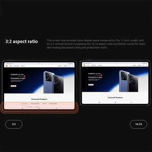 แท็บเล็ต Pad 6S Pro ขนาด 12.4 นิ้ว หน้าจอ 3K 144Hz ชิปประมวลผล Snapdragon 8 Gen 2 แบตเตอรี่ขนาดใหญ่ 10000mAh กล้อง 50MP ชาร์จเร็ว 120W รองรับ WIFI - Product Image 5