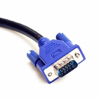 Harnes kabel tampilan 3 + 2 VGA kecepatan tinggi untuk Monitor 24 inci koneksi PC transmisi sinyal Video tahan lama