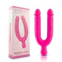 Vibromasseur double tête à forte vibration, flexible, en silicone souple, double usage, trois moteurs, pour femme, homosexuel, masturbateur lesbien