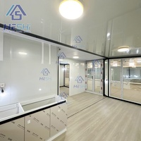 Maison modulaire pliable préfabriquée sur mesure de 20, 30 ou 40 pieds, structure en acier, bâtiment préfabriqué, maison conteneur extensible