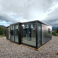 Maison modulaire 3 4 chambres Maisons préfabriquées pliables 20 pieds 40 pieds Maison de conteneur extensible de luxe