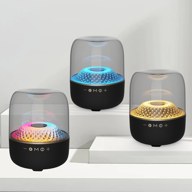 F911 Max Transparent for Blue Tooth Speaker Deep Bass Portable Wireless Audio Sound System for Party Camping